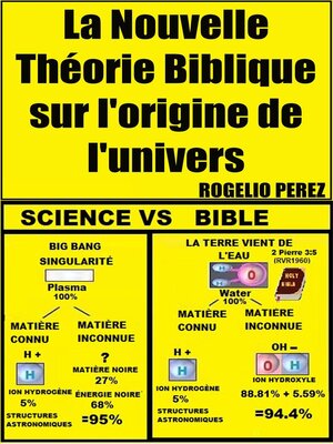cover image of La Nouvelle Théorie Biblique sur l'origine de l'univers
